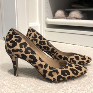 INC leopard print heels